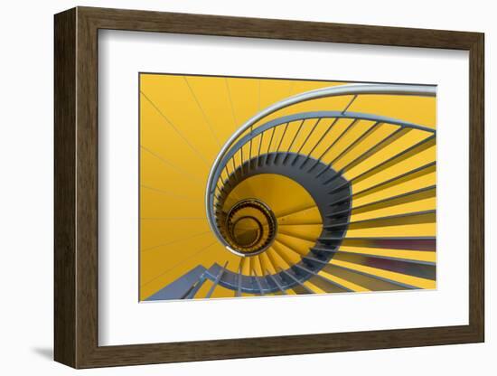 Yellow swirl-Greetje van Son-Framed Photographic Print