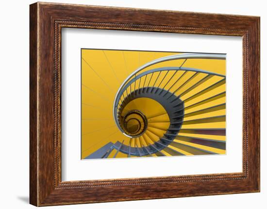 Yellow swirl-Greetje van Son-Framed Photographic Print