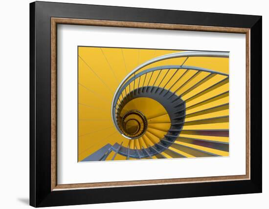 Yellow swirl-Greetje van Son-Framed Photographic Print