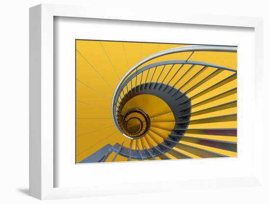 Yellow swirl-Greetje van Son-Framed Photographic Print