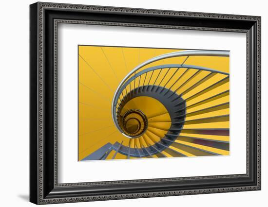 Yellow swirl-Greetje van Son-Framed Photographic Print