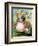 Yellow Tabby Cat Kittens BullFrog-sylvia pimental-Framed Art Print