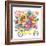 Yellow Tandem Bicycle Bouquet-Kerstin Stock-Framed Premium Giclee Print