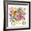 Yellow Tandem Bicycle Bouquet-Kerstin Stock-Framed Premium Giclee Print