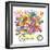 Yellow Tandem Bicycle Bouquet-Kerstin Stock-Framed Premium Giclee Print