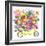 Yellow Tandem Bicycle Bouquet-Kerstin Stock-Framed Art Print