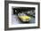 Yellow taxi cab at airport-null-Framed Photographic Print