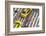 Yellow Taxi Cabs and Crossing, Overhead View, New York, Manhattan, New York, USA-Peter Adams-Framed Photographic Print