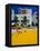 Yellow Taxi, South Beach, Miami Beach, Florida, USA-Sylvain Grandadam-Framed Premier Image Canvas