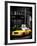 Yellow Taxis, 108 Fifth Avenue, Flatiron, Manhattan, New York City, Black and White Photography-Philippe Hugonnard-Framed Photographic Print