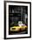 Yellow Taxis, 108 Fifth Avenue, Flatiron, Manhattan, New York City, Black and White Photography-Philippe Hugonnard-Framed Photographic Print