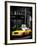 Yellow Taxis, 108 Fifth Avenue, Flatiron, Manhattan, New York City, Black and White Photography-Philippe Hugonnard-Framed Photographic Print