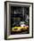 Yellow Taxis, 108 Fifth Avenue, Flatiron, Manhattan, New York City, Black and White Photography-Philippe Hugonnard-Framed Photographic Print