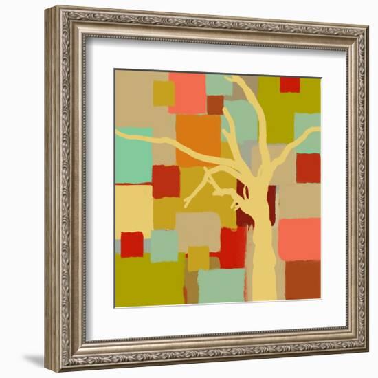 Yellow Tree I-Yashna-Framed Art Print