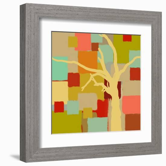 Yellow Tree I-Yashna-Framed Art Print