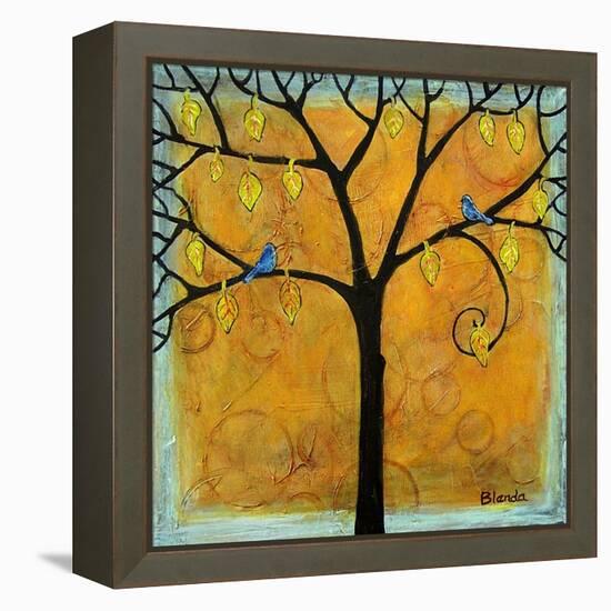 Yellow Tree of Life-Blenda Tyvoll-Framed Stretched Canvas