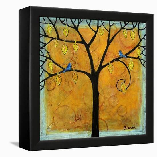 Yellow Tree of Life-Blenda Tyvoll-Framed Stretched Canvas