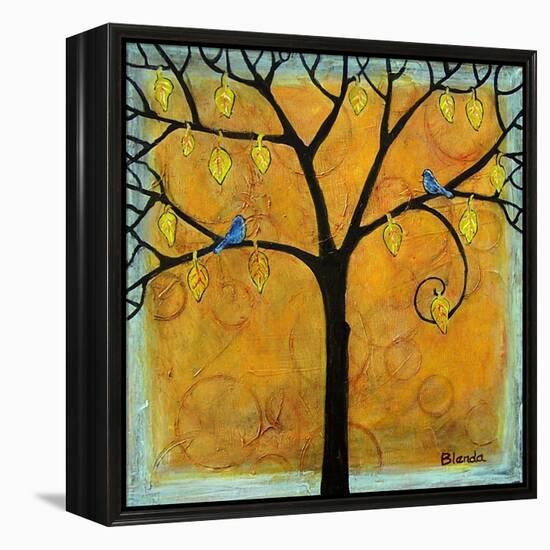 Yellow Tree of Life-Blenda Tyvoll-Framed Stretched Canvas