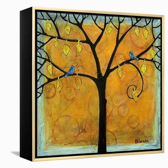 Yellow Tree of Life-Blenda Tyvoll-Framed Stretched Canvas