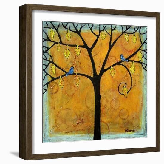 Yellow Tree of Life-Blenda Tyvoll-Framed Art Print