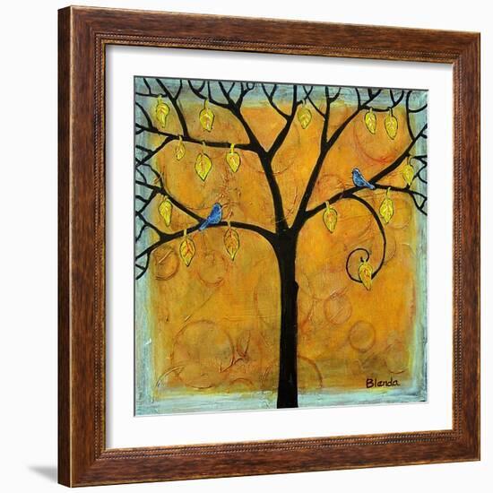 Yellow Tree of Life-Blenda Tyvoll-Framed Art Print