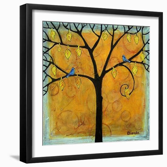 Yellow Tree of Life-Blenda Tyvoll-Framed Art Print