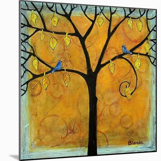 Yellow Tree of Life-Blenda Tyvoll-Mounted Art Print