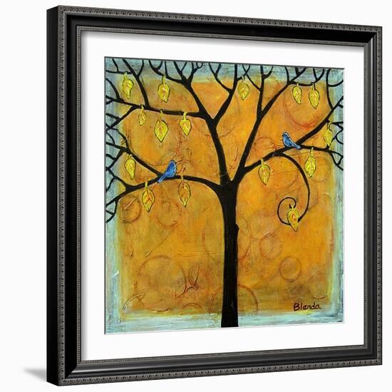 Yellow Tree of Life-Blenda Tyvoll-Framed Art Print