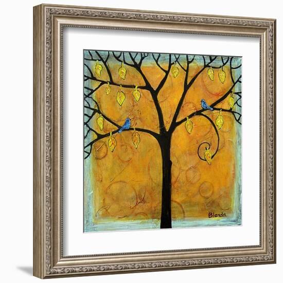 Yellow Tree of Life-Blenda Tyvoll-Framed Art Print