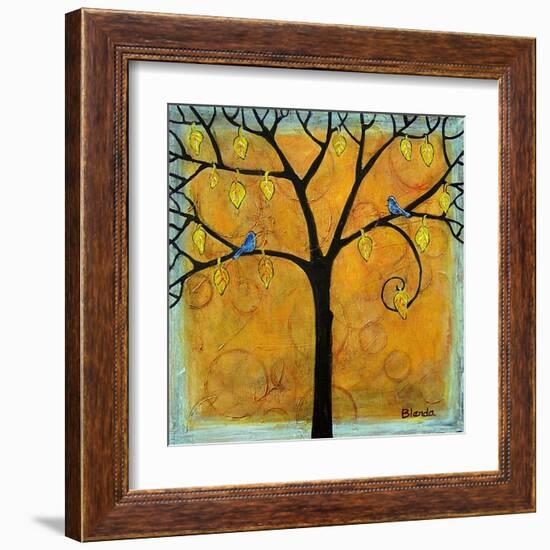 Yellow Tree of Life-Blenda Tyvoll-Framed Art Print