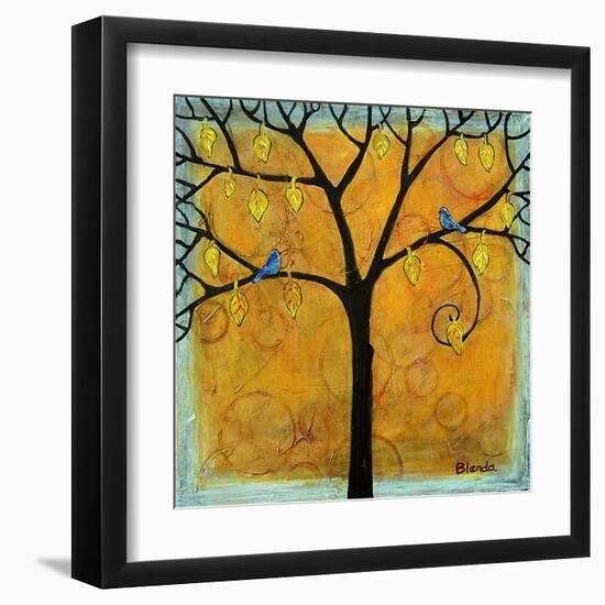 Yellow Tree of Life-Blenda Tyvoll-Framed Art Print