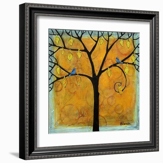 Yellow Tree of Life-Blenda Tyvoll-Framed Art Print