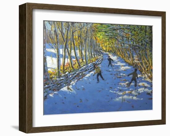 Yellow Trees, Allestree Park, 2012-Andrew Macara-Framed Giclee Print