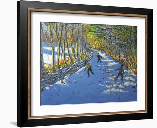 Yellow Trees, Allestree Park, 2012-Andrew Macara-Framed Giclee Print