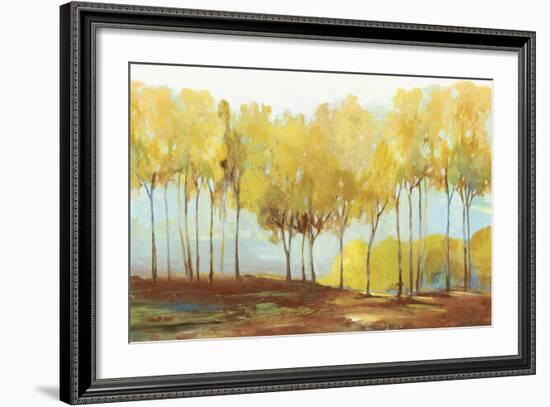 Yellow trees-Allison Pearce-Framed Art Print