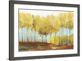 Yellow trees-Allison Pearce-Framed Art Print
