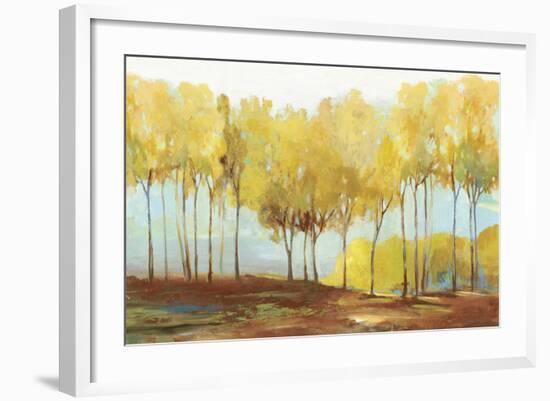 Yellow trees-Allison Pearce-Framed Art Print