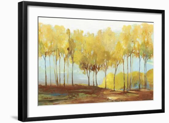 Yellow trees-Allison Pearce-Framed Art Print