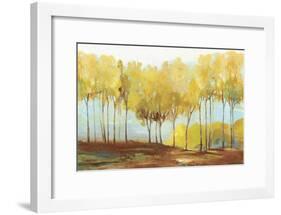 Yellow trees-Allison Pearce-Framed Art Print