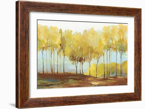 Yellow trees-Allison Pearce-Framed Art Print