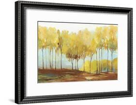 Yellow trees-Allison Pearce-Framed Art Print
