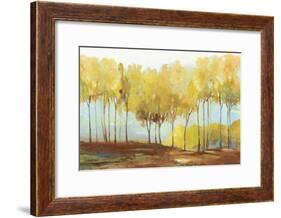 Yellow trees-Allison Pearce-Framed Art Print