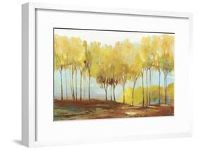 Yellow trees-Allison Pearce-Framed Art Print