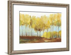Yellow trees-Allison Pearce-Framed Art Print