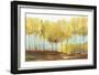 Yellow trees-Allison Pearce-Framed Art Print