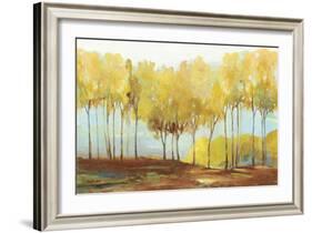 Yellow trees-Allison Pearce-Framed Art Print