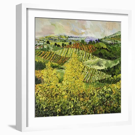 Yellow Trees-Allan P. Friedlander-Framed Art Print