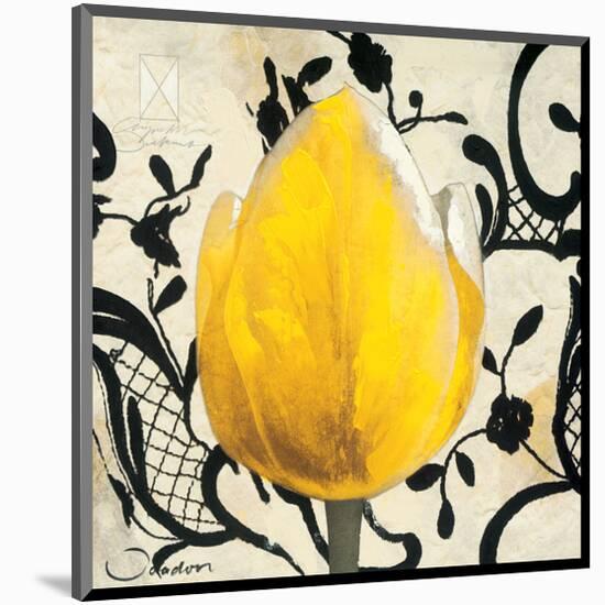 Yellow Tulip-Joadoor-Mounted Art Print