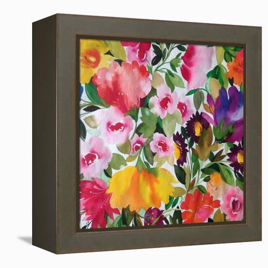 Yellow Tulip-Kim Parker-Framed Premier Image Canvas