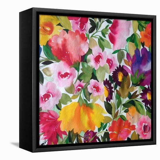 Yellow Tulip-Kim Parker-Framed Premier Image Canvas